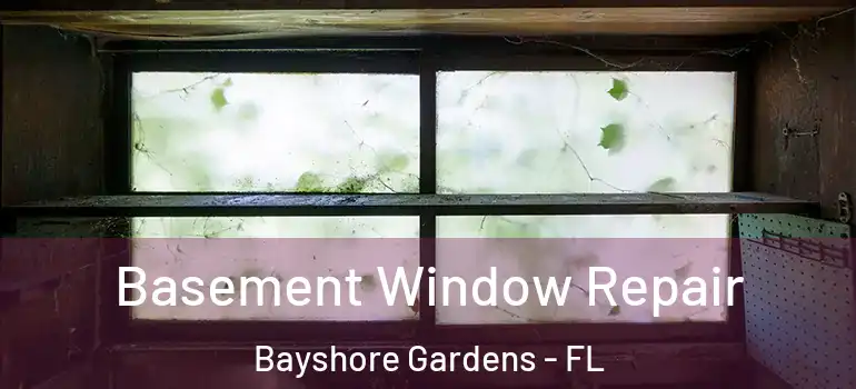 Basement Window Repair Bayshore Gardens - FL