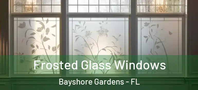 Frosted Glass Windows Bayshore Gardens - FL